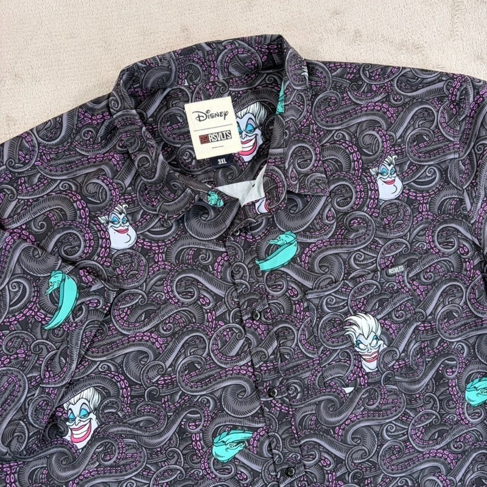 RSVLTS Disney Little Mermaid Ursula Sea Witch Kunuflex Shirt Men 3XL NWOT